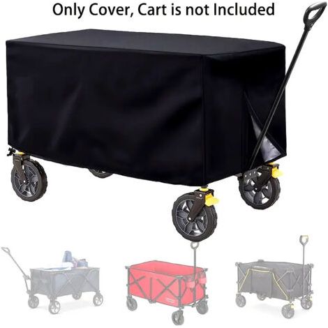 Housse de chariot de jardin pliable et imperméable en tissu Oxford pour extérieur, 97 x 61 x 56 cm (nior) (1/4)