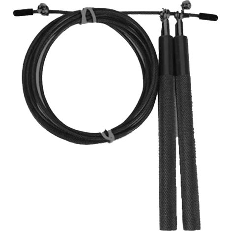Corde à Sauter - Câble Acier Épais Revêtu PVC - Manches Aluminium avec Roulement à Billes 360° - Réglable en Longueur - 1 Pièce (1/5)