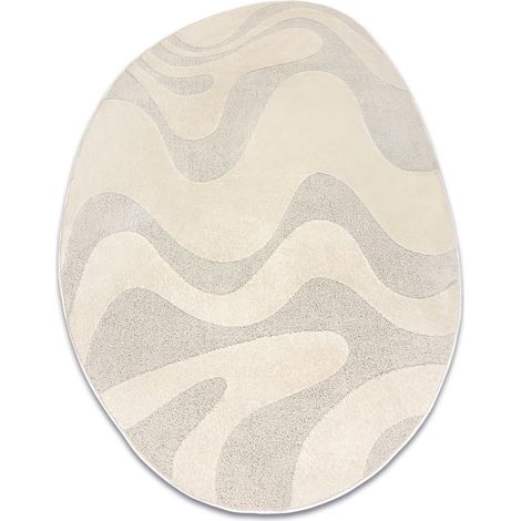 Tappeto DUNE 8083 SHAPE crema – Astrazione, struttura, forma irregolare beige 160x220 cm