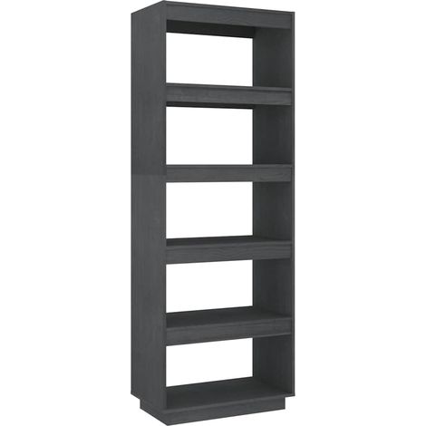 Maison Exclusive - Bücherregal/Raumteiler Grau 60x35x167 cm Massi (1/5)