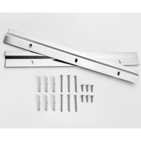royaluxe - 2 Paire Barre de Fixation en Z pour Miroir Lourd, 30cm Cintre pour Tableau en Alliage d'Aluminium avec Vis pour Cadre Lourd, Tête de Lit, Panneau, Rac