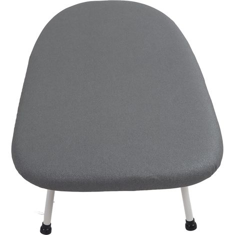 Klappbares Mini-Tischbügelbrett, Standardgröße, silbernes Antiverbrühungsgitter, ideal zum Bügeln von Ärmeln, Kleidung und in Gästezimmern, kompakte Bügelfläche (1/5)