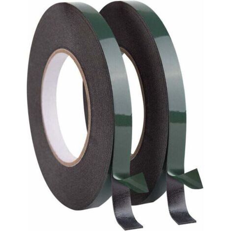 Rollen doppelseitiges Klebeband (12 mm) – Extra starkes doppelseitiges Klebeband – Wasserfestes Montageband – Für LED-Zierleisten im Automobilbereich – 10 m pro Rolle