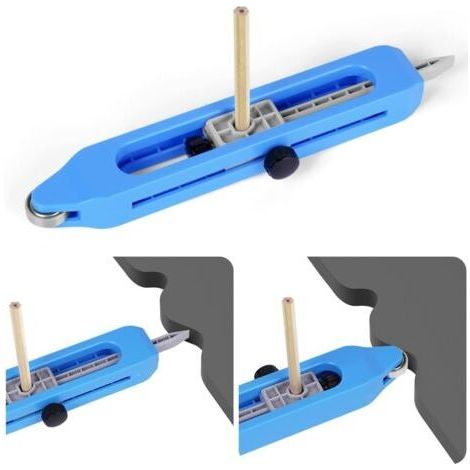 BUNTHAUS Jauge de Contour Avec Serrure, Outil de Profil Règle de Mesure Du Travail Du Bois Outils de Jauge de Duplicateur de Contour Irrégulier (1/5)