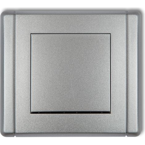 Interruttore unipolare FLEXI, argento metallizzato, 7FWP-1