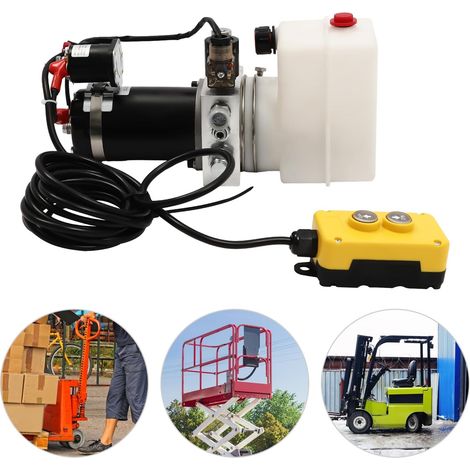 Hydraulikaggregat,12v Einfachwirkende Hydraulikpumpe FüR KippanhäNger,Hydraulic Power Pack FüR Kipper AufzüGe, Gabelstapler