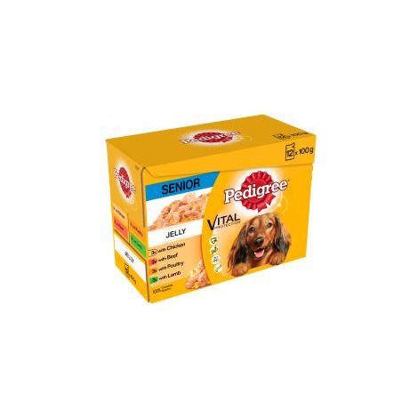 Pedigree Pouch in Jelly Senior 12 Pack - 100g - 97526