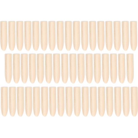 50pcs Bouchons de Trou de Poche en Bois Massif 5mm Accessoires D'outil de Localisation de Gabarit de Pin pour le Travail du Bois, Autres Abrasifs (1/5)