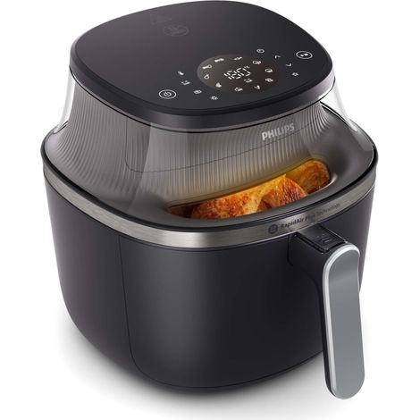 FRIGGITRICE AD ARIA  XXL NERA 7.2 LITRI CON FINESTRA 16 PROGRAMMI