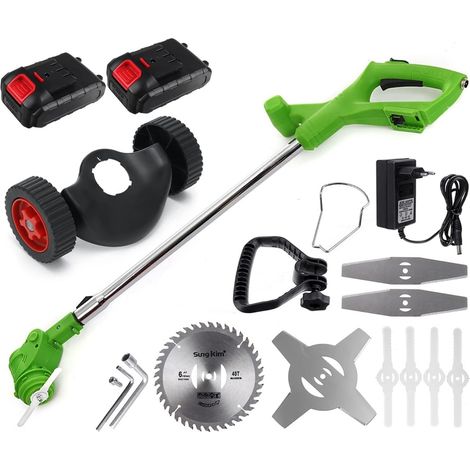 Tondeuse à Gazon électrique sans Fil 2000W Tondeuse à Gazon Portable débroussailleuse réglable désherbeur Outil d'élagage Machine de Jardinage (Color : Type D, Size : Small) (1/5)