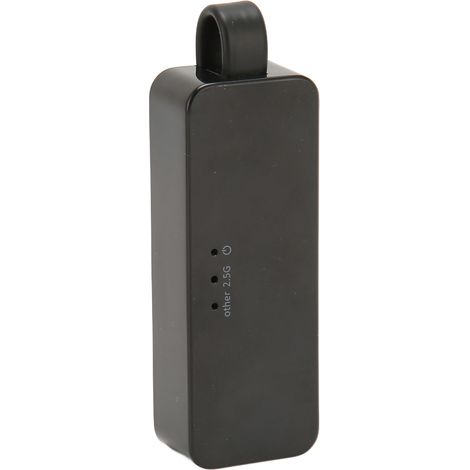USB-zu-RJ45-Adapter 2500M, Plug & Play, tragbar, universell kompatibel mit PC, Laptop, Tablet, USB 3.0, Schwarz