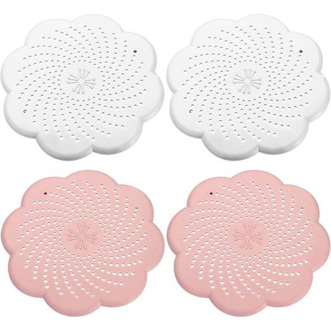Universelles 4-teiliges Abflussfilterset für Küchen und Duschräume – Silikon-Haarfilter (1/5)