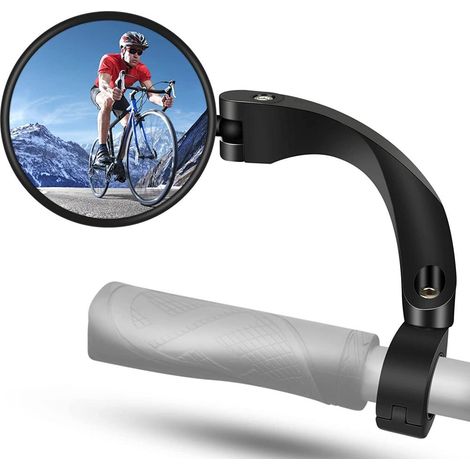 Bike Mirror 360 Degree Adjustable Rotatable Handlebar Mirror Wide Angle Bike Mirror Cycling Rear View Mirror Convex Mirror for Mountain Road Bike (1/5)