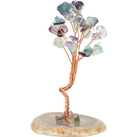 Feng Shui Dekoration Edelstein Lebensbaum Roségold Drahtumwicklung (1/4)