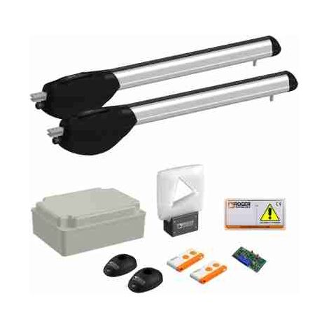 Roger - KIT R20/510 KIT MOTORÉDUCTEUR POUR PORTAILS JUSQU'À 3,5 MT - 230V - LONG - RAPIDE