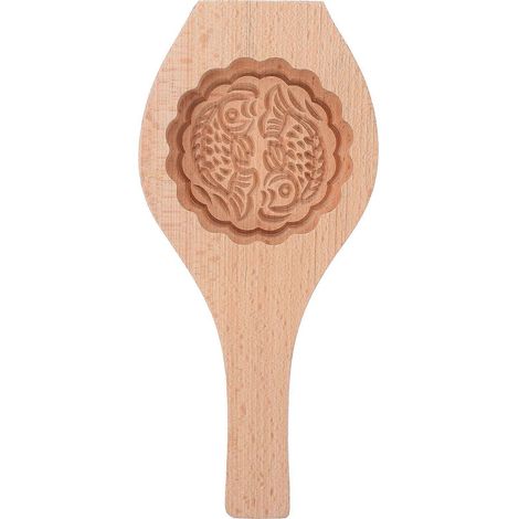 Moule à gâteau de lune chinois en bois, compatible avec la pâtisserie (lot de 4). (1/5)