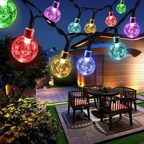Guirlande Lumineuse Solaire - Multicolore - 50 LED - Extérieur - 8 Modes - Contemporain (1/5)