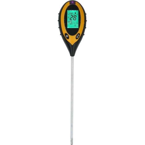 Testeur de sol 4 en 1, capteur numérique d'humidité, de pH, d'éclairage, multifonction, pour jardin, ferme, pelouse (1/4)