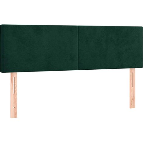 Maison Exclusive - Cabeceros terciopelo verde oscuro 144x5x78/88 (1/5)