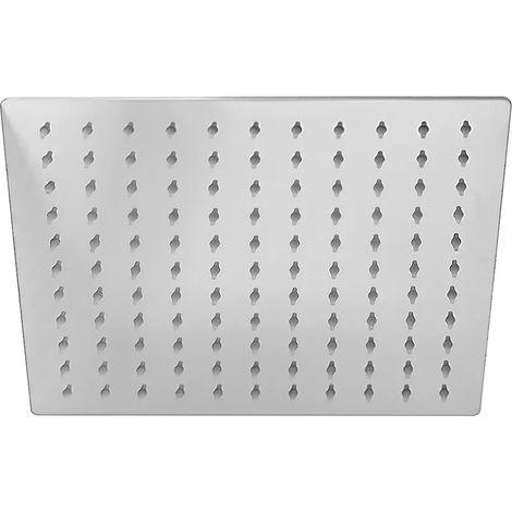 Soffione doccia quadrato 40x40 cm cromato lucido in acciaio inox (1/5)