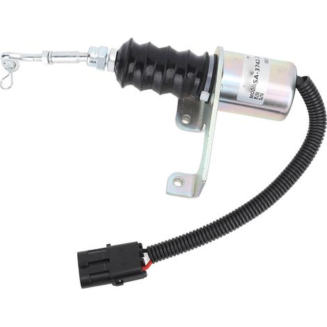 Électrovanne d'arrêt moteur 24V DC, solénoïde de coupure de carburant SA 3742, pièce de remplacement pour Deutz, arrêt diesel compatible. (1/5)