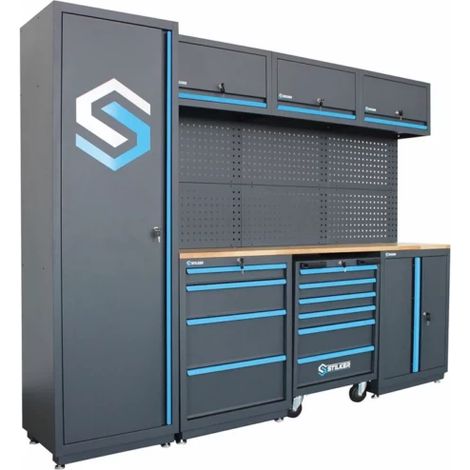 Servante d'atelier roulante 6 tiroirs – Hauteur 196cm – Largeur 60cm – Profondeur 46cm – Charge maximale 300kg – Stilker (1/3)