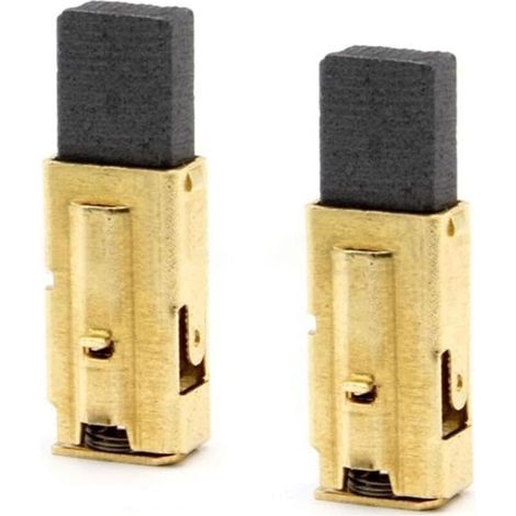 Lot de 2 balais de charbon de rechange pour perceuse à percussion et raboteuse Metabo, support inclus (1/4)