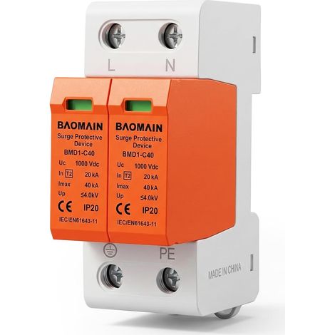 Parafoudre CC 1000V 2P (1P+N) 40kA (1/5)