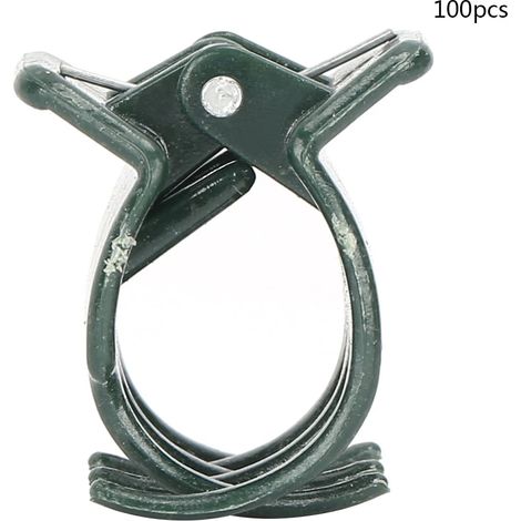 100 clips de fixation en plastique pour plantes de jardin, supports pour tiges d'orchidées (1/5)