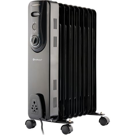 Oil Filled Radiator 2KW Black by Rediffusion REDB20SBLKE