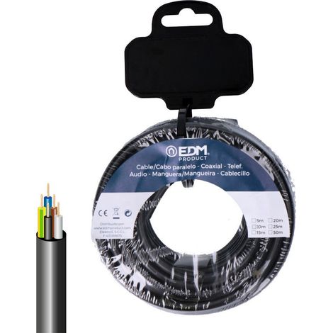 Avvolgicavo tipo tubo tubolare VV-K06/1Kv 5G1,50mm² colore nero (lunghezza 5m) (1/2)