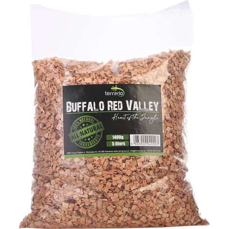 Terrario Buffalo Red Valley 5l - virutas de aliso medianas (1/5)