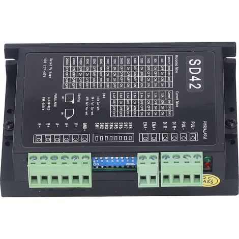 Geräuscharmer Schrittmotortreiber aus Aluminiumlegierung, einfache Installation, Eingangsspannung DC 20-50 V (1/5)