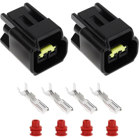 Store Lot de 2 connecteurs de bobine d'allumage à 2 broches pour moto, compatible avec Suzuki, compatible avec Yamaha (1/5)