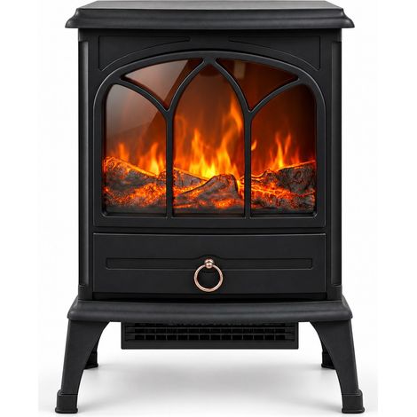 Oypla 1800W Log Burner Flame Effect Electric Fireplace Stove Heater (1/5)
