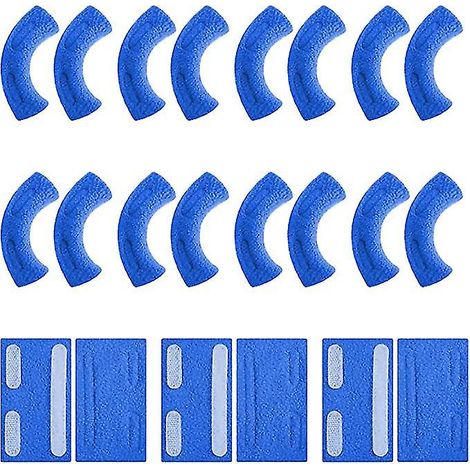 20 coussinets auriculaires souples pour canule nasale et tubulure d'oxygène (bleu foncé) (1/5)