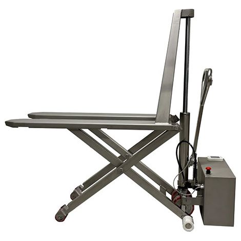 Transpallet elettrico alto sollevamento inox 304 - 1000kg - TMS80/E/304