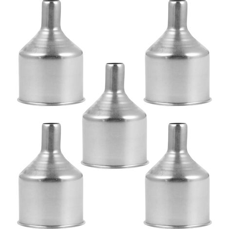 Ensemble de 5 grands entonnoirs en acier inoxydable pour huile, vin et autres liquides (1/5)