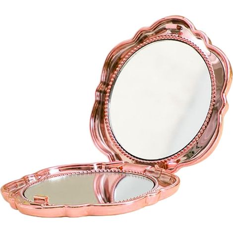 Miroir De Poche - Doble Cara Vidrio - Aumento X10 - Para Maquillaje Y Viaje - 1 Unidad (1/5)
