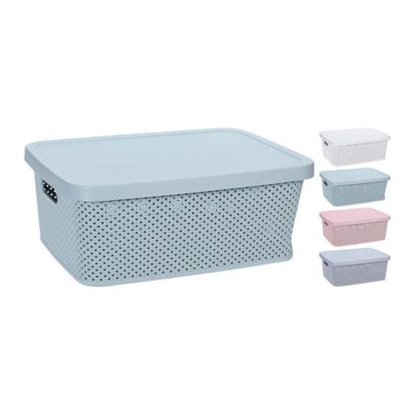 CESTA CON TAPA 13L. SURTIDA