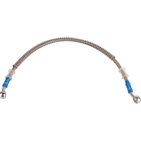 Tuyau d'huile de frein de moto 39cm70cm, raccord de ligne de Tube de carburant en acier inoxydable tressé 50cm/19.7''. (1/5)