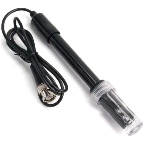 Sonda de pH, electrodo de pH BNC, sonda de electrodo de pH con conector BNC, sonda de pH de 0-14, electrodo de pH reemplazable para medidores de pH, medidor de pH, dispositivo medidor de pH para acuar (1/4)