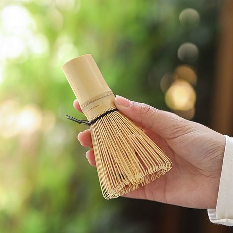 Bamboo matcha whisk, a traditional handmade tool, ideal for Japanese tea ceremonies (1/5)