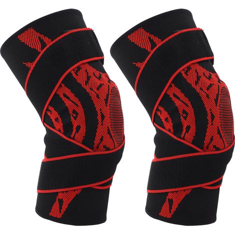 Atmungsaktive, elastische Kniebandage (2-teilig) – Sport-Knieschoner für Damen und Herren, Basketball, Laufen (1/5)