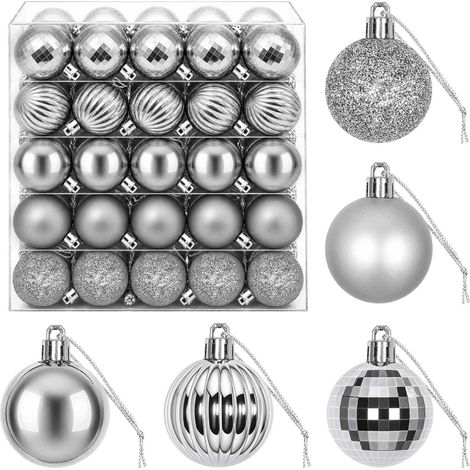 vidaXL Set di Palline di Natale 100 pz Grigio 4 cm Polistirolo (1/5)