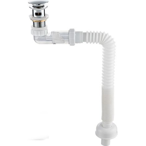 Ensemble de vidage anti-odeurs à bonde escamotable – Kit de tuyauterie d'évacuation – Tuyau de drainage – Tuyau d'évacuation étanche aux odeurs (1/5)