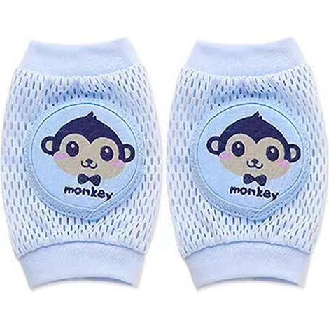 Genouillères bébé - Genouillères bébé - Chaussettes bébé - Unisexe - Genouillères - Taille unique - Protections rampantes - Bleu