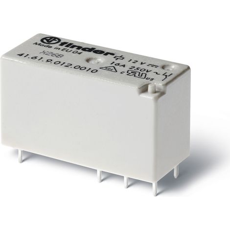 Relais circuit imprimé bas profil 1NO 16A 24V DC AgSnO2 IECEx ATEX HazLoc FINDER 416190244313PAS