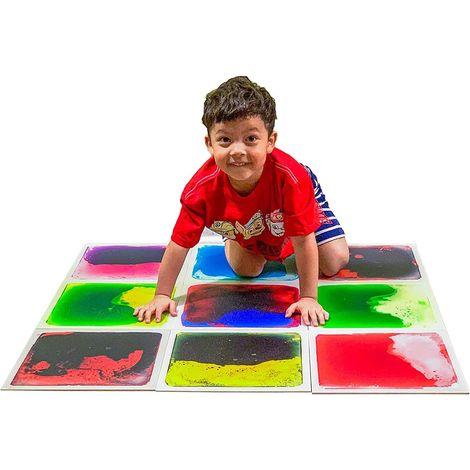 Lot de 9 Carreaux de Sol Liquide sensoriels pour Enfants (1/5)