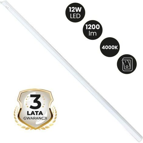 Bande LED - T5 - 12 W - 4000 K - 90 cm - Éclairage Sous Meuble - Pour Plans De Travail Et Étagères - 1 Pièce (1/5)